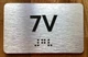 Apartment Number 7V Ada Sign