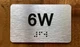 Apartment Number 6W Compliance Sign