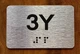 Apartment Number 3Y Hpd Sign