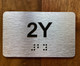 Apartment Number 2Y Compliance Sign