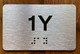 Apartment Number 1Y Ada Sign