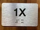 Apartment Number 1X Safety Sign