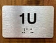 Apartment Number 1U Safety Sign