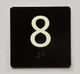 Elevator 8 Sign Elevator Jamb Plate Compliance Sign