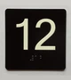 Elevator 12 Sign Elevator Jamb Plate Safety Sign