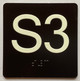 S3 Sign with Raised Letters Sign