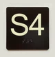 S4 Sign with Raised Letters Safety Sign