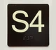 S4 Sign with Raised Letters Ada Sign