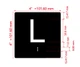 L Sign with Raised Letters Hpd Sign
