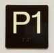 P1 Sign with Raised Letters Compliance Sign