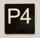 P4 Sign with Raised Letters Compliance Sign