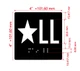 Star LL Sign with Raised Letters Hpd Sign