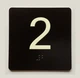 2 Sign with Raised Letters Compliance Sign