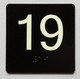 19 Sign with Raised Letters Compliance Sign