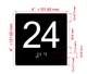 24 Sign with Raised Letters Safety Sign