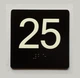 25 Sign with Raised Letters Compliance Sign