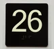 26 Sign with Raised Letters Braille Sign