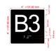 B3 Sign Elevator Jamb Plate Ada Sign