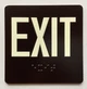 Exit Sign Elevator Jamb Plate Ada Sign