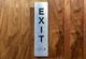 Exit With Sign with Raised Letters Safety Sign