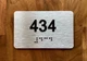 Apartment number 434 Safety Sign