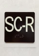 SC-R Elevator Jamb Plate Ada Sign