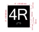 4R Elevator Jamb Plate Hpd Sign