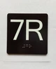 7R Elevator Jamb Plate Ada Sign