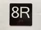 8R Elevator Jamb Plate Compliance Sign