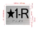Star 1-R Elevator Jamb Plate Hpd Sign