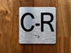 C R Elevator Jamb Plate Ada Sign