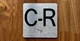C R Elevator Jamb Plate Safety Sign