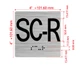 SC-R Elevator Jamb Plate Hpd Sign