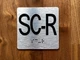 SC-R Elevator Jamb Plate Safety Sign