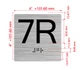 7R Elevator Jamb Plate Hpd Sign