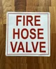 FIRE HOSE VALVE STICKER