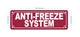 sprinkler ANTI-FREEZE SYSTEM SIGN