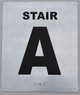 Stair A Sign -Tactile Signs Tactile Signs  Tactile Touch Braille Sign - The Sensation line Ada sign