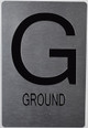 Ground Floor Sign -Tactile Touch   Braille sign- The Sensation line -Tactile Signs  Braille sign