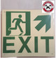 SIGN Exit Arrow UP Right (Glow in The Dark  - Photoluminescent,High Intensity