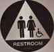 Black Unisex ACCESSIBLE Restroom CA