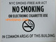 HPD NYC "No Smoking or Electric cigarette Use"
