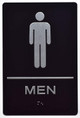 Men Restroom ADA Sign -Tactile Signs  The Sensation line Ada sign