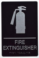 FIRE Extinguisher Sign -ADA Sign  The Sensation line -Tactile Signs  Ada sign