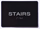 Ada Sign Stairs  Black (Aluminium, Black/Silver) The Sensation line