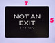 NOT an EXIT Sign   The Sensation line -Tactile Signs   Braille sign