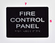 FIRE Control Panel Sign   The Sensation line -Tactile Signs   Braille sign