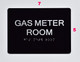 Gas Meter Room Sign   The Sensation line -Tactile Signs   Braille sign