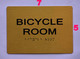 Bicycle Room Sign -Tactile Signs  The Sensation line  Braille sign