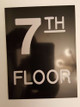 Floor number Seven (7) Signage Engraved (PLASTIC)